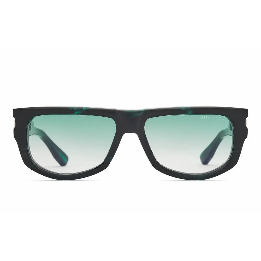 DITA PRIDM DTS753-A-01 Storm Swirl Silver Turquoise Lens Sunglasses AUTHENTIC
